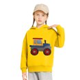 thumbnail image 4 of Toddler Kids Fall Winter Hooded Clothes Boys Girls Track Pullover Tops Long Sleeve Sweatshirt Hoodies Boys Long Sleeve Hoodies Yellow 2Y, 4 of 5