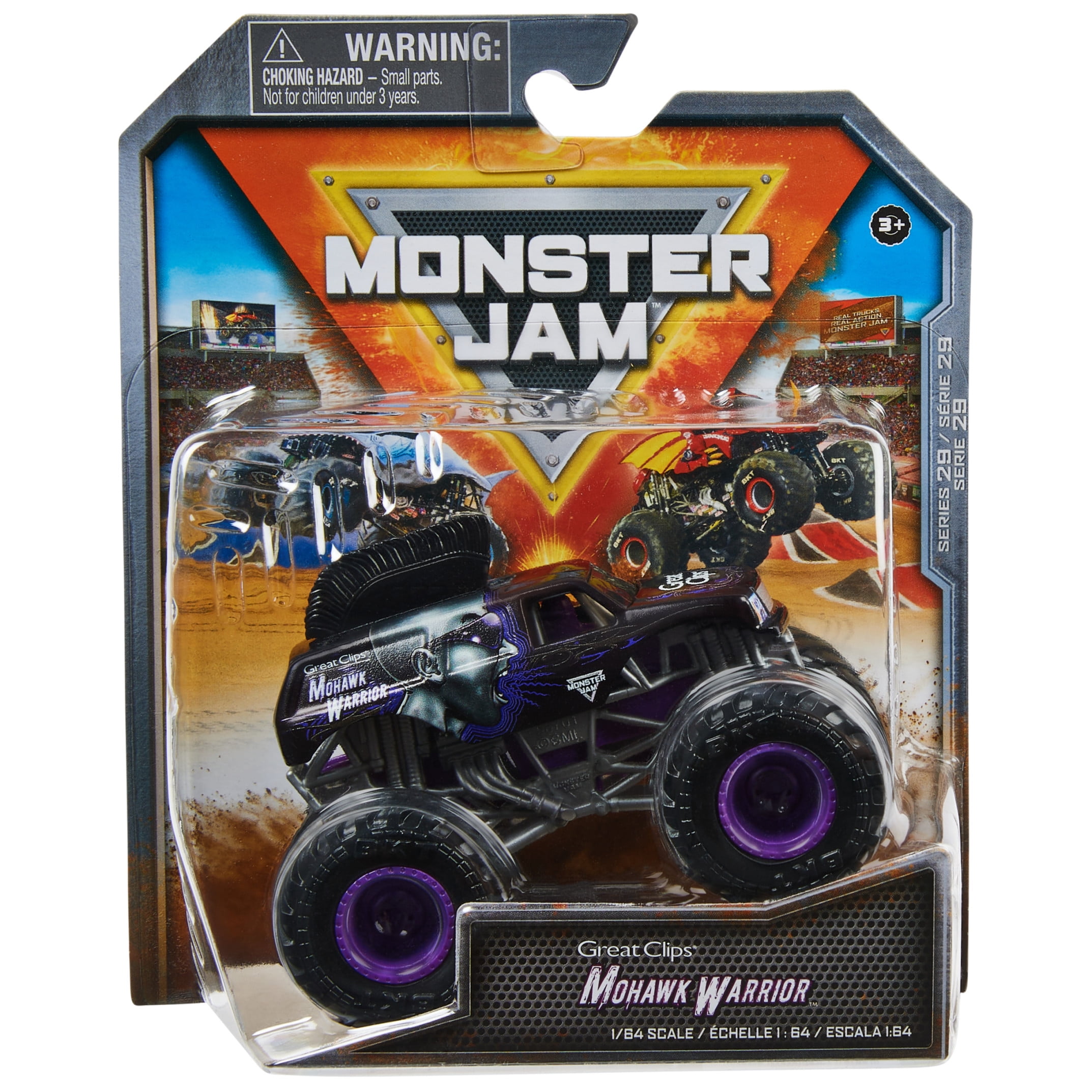 Monster Jam Axe - 1:64 Scale Monster Trucks, Girl and Boy