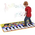 thumbnail image 1 of Estera de piano musical 19 teclas Teclado de piano Estera de juego Niños Educación temprana Juguetes musicales Estera musical Altavoz incorporado y grabación Música Estera de baile, 1 of 5