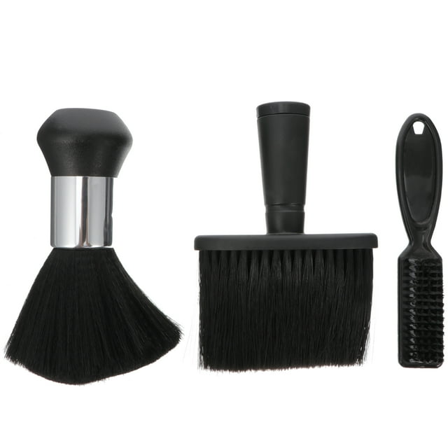 3 cepillos para peinar el cuello, para limpiar el cabello y para quitar el pelo roto.
