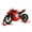 Red 3, variant on 1:9 Alloy Motorcycle Model with Ignition System, Smoke Spray and Light & Sound Effects, Dynamic Motorbike for Home Display and Decoration, Idea as Gift for Adult Enthusiasts (Red)