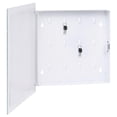 thumbnail image 2 of Caja de llaves VidaXL blanca con pizarra magnética con acabado de acero y vidrio, 2 of 8