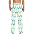 thumbnail image 4 of Cute cats sunny rain clouds Men's Pajama Pants Ultra Bottoms Sleepwear Bottom Pants with Pocket Drawstring, 4 of 5