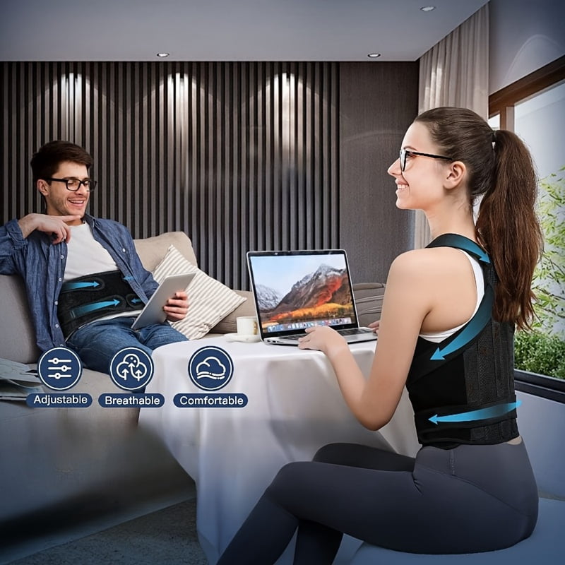 Back Brace Posture Corrector for Women and Men, Adjustable Shoulder Brace for Upper and Lower Back Pain Relief