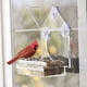 thumbnail image 5 of Comedero para pájaros colgante de acrílico creativo con ventana grande, jaula transparente para pájaros, comedero para pájaros para mascotas., 5 of 6