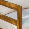 thumbnail image 6 of Seacrest Set of 2 Outdoor Club Chairs Thick Beige Cushions Brown Wooden Frame, 6 of 13