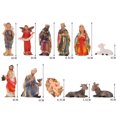 thumbnail image 2 of Ensemble de Scène de Nativité Traditionnelle en Résine, Ensemble Religieux de Noël, 2 of 6