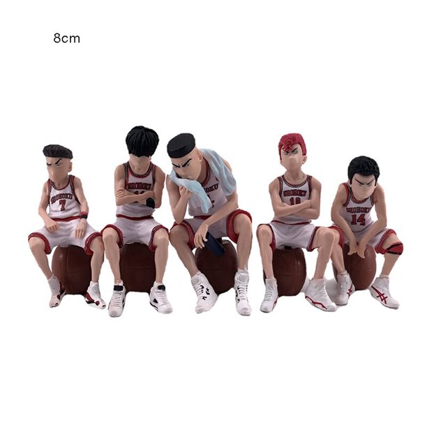 Figuras de acción de Slam Dunk, juguete de PVC, kaade Rukawa, Hanamichi, Sakuragi, Takenori, Miyagi, Ryota, modelo de coche colgante, 5 unids/set por Set
