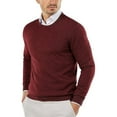 thumbnail image 1 of Jersey de cuello redondo para hombre Jersey de punto Jersey de punto fino Jersey de invierno para hombre (XL), 1 of 5