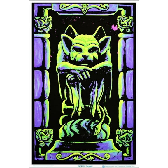 Gargoyle Blacklight Poster 23" x 35"