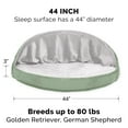 thumbnail image 4 of FurHaven Pet Products Microvelvet Snuggery Orthopedic Pet Bed for Dogs & Cats - Sage, 44" Base, 4 of 15