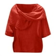 thumbnail image 5 of Beach Vacation Clothes for Women, Women'S Tops, Trendy Women's Shirts Casual V-Neck Long Sleeve Blouses Everyday Tops for and Spring Autumn Styling, 5 of 5