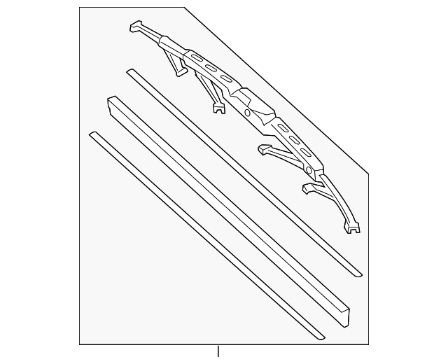 Genuine OE Honda Wiper Blade - 76630-SHJ-A01