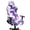 Violet Camouflage Print, variant on SCRAWLGOD St. Patrick's Day Cat Four Leaf Clover Green 4 Pieces Office Computer Game Chair Slipcovers Stretchy Covers for Reclining Racing Gaming Chair Elastic Gamer Chair Cover with Armrest Covers