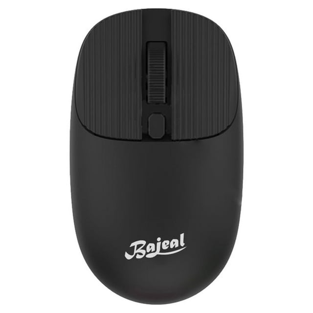 Graflsoa Bajeal M100 2.4G Wireless Mouse with Adjustable DPI, Auto Sleep Mode, Plug & Play, Ergonomic Design, Black (Battery Not Included)