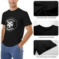 thumbnail image 6 of Hoosier Daddy Exuberant Men's Cotton Short Sleeve HD Print Tee for Casual T-Shirt Crew Neck Top Black M, 6 of 7