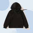 thumbnail image 6 of xaweyi Toddler GirlsSolid Color Cotton Pullover Hooded Sweatshirts Long Sleeve Casual Tops Fit Size 2-3 Years, 6 of 6