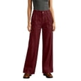 thumbnail image 7 of Kaemgyyd Jeans for Women High Waisted Loose Fit Pants Wide Leg Denim Trousers Casual Fall Fashion Denim Pants（Wine,X-Large）, 7 of 7