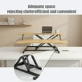 thumbnail image 3 of New 32 Inch Desk Converter, Height Adjustable Sit to Stand Riser, Dual Monitor and Laptop Workstation with Wide Keyboard Tray, Standing Computer Desk, Natural Color, 3 of 7