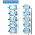 thumbnail image 2 of 5 Tier Silver Water Cooler Jug Rack, 5 Gallon Water Jug Holder Heavy Duty Storage Rack, 2 of 7