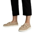 thumbnail image 6 of Women's Slip-On Loafers with Tassel Detail 0.8" Low Heel Comfortable Work Shoes for Women, 6 of 7