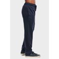 thumbnail image 2 of Men's Soft Fleece Lightweight Comfort Open Bottom Sweatpants Loungewear w/Side Pockets, 2 of 4