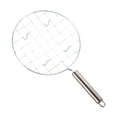 thumbnail image 4 of Colaxi Grille de Rôtissoire en Fil d'Acier Inoxydable Antirouille Facile à Nettoyer Portable Antiadhésif pour Vapeur pour Fête Intérieure Extérieure Poignée en Acier, 4 of 8