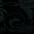 thumbnail image 2 of Ultimate Textile (5 Pack) Damask Melrose 72-Inch Round Tablecloth - Home Dining Collection - Floral Leaf Scroll Jacquard Design, Black, 2 of 3