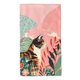 thumbnail image 1 of Fotbe Colorful Cat With Flowers Toalla Premium con Patrón, Toalla de Microfibra de Secado Rápido, Ligera y Altamente Absorbente (27.5x16in), Ideal para Uso Diario, 1 of 6