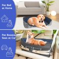 thumbnail image 6 of INFANZIA Dog Car Booster Seat, Elevated Pet Car Seats for Large Medium Dogs with Safety Leash, Washable Lookout Puppy Travel Car Seat with Storage Pockets for Pets Under 55 lbs (Large, Royal Blue), 6 of 15