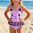 thumbnail image 2 of CAIXIA Girls Tankini Swimsuits Size 14-16 Trendy Polka Dot Stretchy Upf 50+ Uv Sun Protection Girls Cutout One-Piece Bathing Suit for Cute Swimwear, 2 of 9