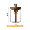 thumbnail image 5 of Glass Jar with Wooden Lid and Spoon, Food Storage Containers Coffee Jar Coffee Grounds Container, Glass Food Storage Canister (1 Pcs, 600ml), 5 of 5