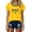 Yellow, variant on Women's Brazil Soccer T-Shirt Crewneck Short Sleeve Ringer Top Vintage Brasil EST 1822 Flag Graphic Tee Casual Game Day Fan Gear Tops