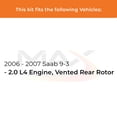 thumbnail image 2 of MAX Advanced Brakes - Brake Kit For 2006-2007 Saab 9-3| Carbon Ceramic Brake Pad and Rotor Kit Front and Rear| Daily Driving Geomet Coated Brake Rotors, 2 of 9