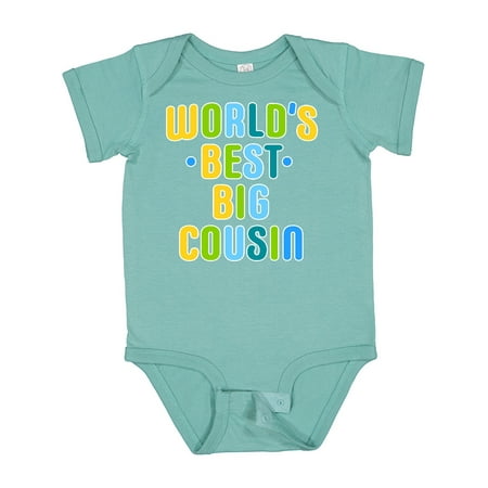 

Inktastic Worlds Best Big Cousin Gift Baby Boy Bodysuit