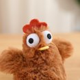 thumbnail image 6 of Cartoon Eggs Laying Hen Plush Bag Charm Stuffed Keychain Pendant For Kids And Adult Backpack Handbag, 6 of 8