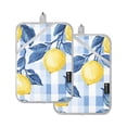 thumbnail image 7 of Yayeee Pot Holders Kitchen Heat Resistant with Pocket 7"x9.8" Cotton Oven Cooking Hot Pads, Light Blue Lemon, 7 of 7