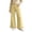 Coffee, variant on Women's Fashion High Waist Straight Leg Jeans Ruffle Hem Denim Long Pants with Pockets Button Zipper Casual Trouser