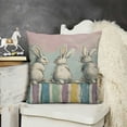 thumbnail image 2 of YINGXI Gray Stripes Throw Pillow Cover, Holiday Cushion Case Decoration for Sofa Couch 18x18in, 2 of 5
