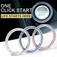 thumbnail image 6 of Deyared Car Accessories Bling Car Ignition Switch Rhinestone Decoration, One-Key Start Button Crystal, 6 of 9