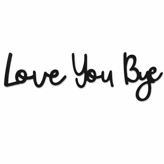 Wood Wall Sign, Stylish Home Decor for Your Family, Express Love and Warmth with The 'Love You Bye'