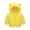 Yellow, variant on Children's Hooded Jacket with Bear Ears Lightweight Winter Coat Warm Padded Outerwear for Boys Girls Windproof Soft Shell Kids Clothing Toddler Apparel Infant Coat Children'S Jacket