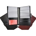 thumbnail image 2 of Eel Skin Leather Credit Card Holder Wallet 19 Card Slots & 1 ID Window With Snap E 1629, 2 of 9