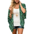 thumbnail image 5 of Lumento Women Floral Kimono Cardigan Summer Casual Chiffon Open Front Kaftan Cover Up, 5 of 8