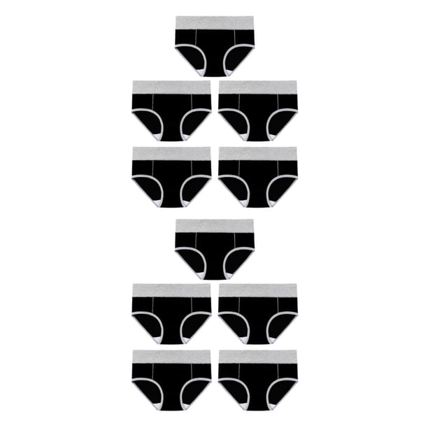 Minnieouse 5 piezas de ropa interior de mujer de cintura alta sin costuras Color sólido bragas de algodón simples calzoncillos calzoncillos de Negro L 2Conjunto