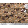 thumbnail image 3 of Soimoi Velvet Fabric Hat,Car & Suitcase Travel Print Sewing Fabric Yard 58 Inch Wide, 3 of 3