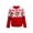 Red, variant on Christmas Pullover Sweaters for Women and Men, Long Sleeve Knitted Crew Neck Sweater Tops Holiday Pullover, Size S-XXL