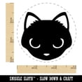 thumbnail image 2 of Simple Cat Head Icon Self-Inking Rubber Stamp Ink Stamper - Yellow Ink - Small 3/4 Inch, 2 of 7