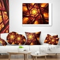 thumbnail image 4 of Designart Fractal Mandala Design - Abstract Throw Pillow - 16x16, 4 of 5