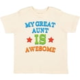thumbnail image 3 of Inktastic My Great Aunt is Awesome Boys or Girls Toddler T-Shirt, 3 of 5